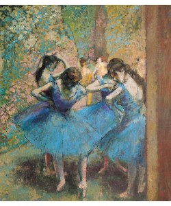 Edgar Degas, Dancers in blue, 1890 (oil on canvas)