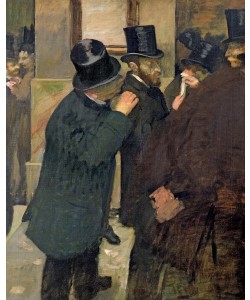 Edgar Degas, At the Stock Exchange, c.1878-79 (oil on canvas)