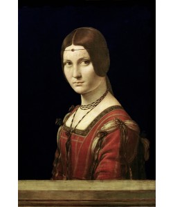 Leonardo da Vinci, Portrait of a Lady from the Court of Milan, c.1490-95 (oil on panel)