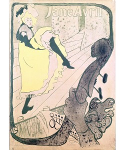 Henri de Toulouse-Lautrec, Poster advertising Jane Avril (1868-1943) at the Jardin de Paris, 1893 (colour litho)