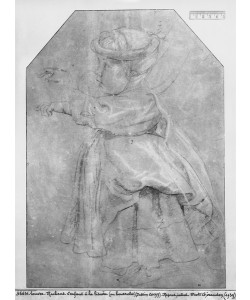 Peter Paul Rubens, Portrait of Isabelle Helene Rubens, daughter of the artist, 1636 (pierre noire & red chalk & white highlights on brown paper)