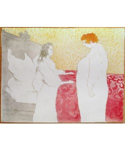 Henri de Toulouse-Lautrec, Woman in Bed, Profile - Waking Up, 1896 (crayon, brush and spatter lithograph, printed in four colours) (see also 162032)