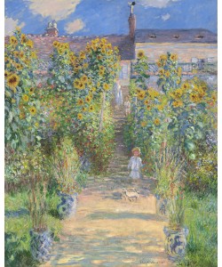 Claude Monet, The Artist's Garden at Vetheuil, 1880 (oil on canvas)