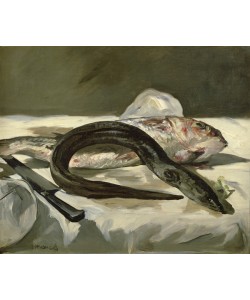 Edouard Manet, Eel and Red Mullet, 1864 (oil on canvas)