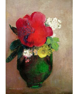 Odilon Redon, The Red Poppy (oil on canvas)