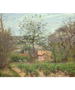 Camille Pissarro, The Cottage, or the Pink House - Hamlet of the Flying Heart, 1870 (oil on canvas)