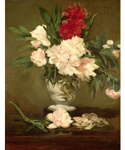 Edouard Manet, Vase of Peonies on a Small Pedestal, 1864 (oil on canvas)