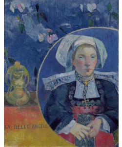 Paul Gauguin, The Beautiful Angel (Madame Angele Satre, the Innkeeper at Pont-Aven), 1889 (oil on canvas)