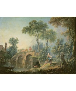 Francois Boucher, The Bridge, 1761 (oil on canvas)