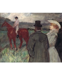 Henri de Toulouse-Lautrec, At the Racecourse, 1899 (oil on canvas)
