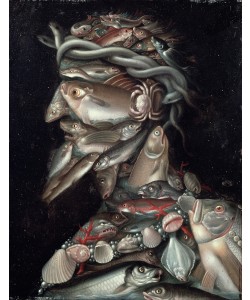 Giuseppe Arcimboldo, The Admiral (oil on panel)