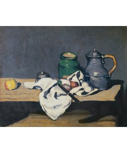 Paul Cézanne, Still life with a tin kettle, 1869 (oil on canvas)