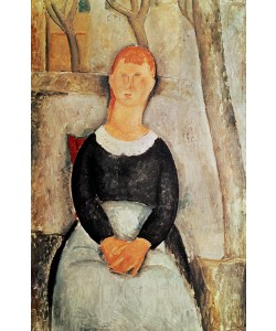Amedeo Modigliani, The Beautiful Grocer (oil on canvas)