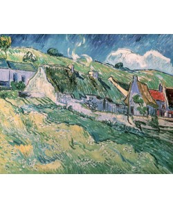 Vincent van Gogh, Cottages at Auvers-sur-Oise, 1890 (oil on canvas)