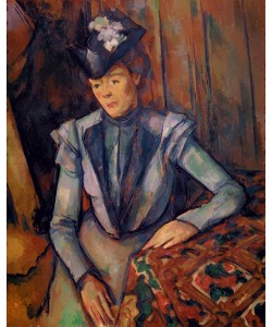 Paul Cézanne, Woman in Blue (Madame Cezanne) 1900-02 (oil on canvas)