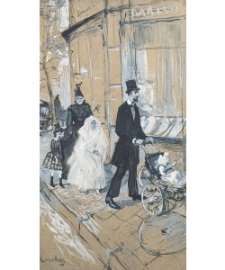 Henri de Toulouse-Lautrec, First Communion Day, 1888 (grisaille on cardboard)
