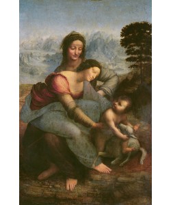 Leonardo da Vinci, Virgin and Child with St. Anne, c.1510 (oil on panel)