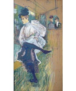 Henri de Toulouse-Lautrec, Jane Avril (1868-1943) Dancing, c.1892 (oil on card)