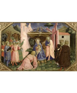 Fra Angelico, Adoration of the Magi, from the predella of the Annunciation Altarpiece, c.1430-32 (tempera & gold on panel)