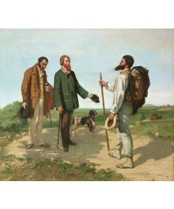 Gustave Courbet, La Rencontre, or Bonjour Monsieur Courbet, 1854 (oil on canvas)