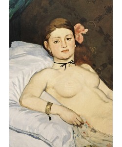 Edouard Manet, Olympia, 1863 (oil on canvas) (detail of 64183)