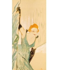 Henri de Toulouse-Lautrec, Yvette Guilbert (1867-1944) taking a Curtain Call, 1894 (gouache on paper)