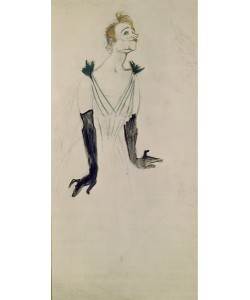 Henri de Toulouse-Lautrec, Yvette Guilbert (1865-1944), 1894 (charcoal and oil)