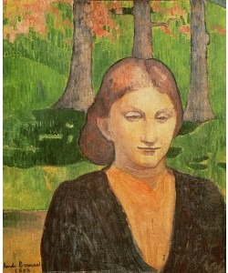 Emile Bernard, Portrait of My Sister Madeleine, 1888 (oil on canvas)