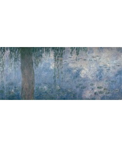 Claude Monet, Waterlilies: Morning with Weeping Willows, 1914-18 (right section)