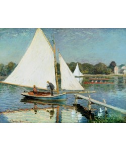 Claude Monet, Boaters at Argenteuil, 1874 (oil on canvas)