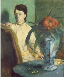 Edgar Degas, Woman with the Oriental Vase, 1872 (oil on canvas)