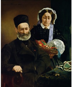 Edouard Manet, Portrait of Monsieur and Madame Auguste Manet, 1860 (oil on canvas)
