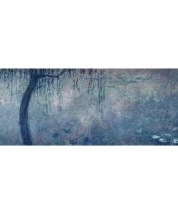 Claude Monet, Waterlilies: Two Weeping Willows, left section, c.1915-26 (oil on canvas) (see also 75701-03)