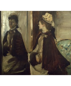 Edgar Degas, Madame Jeantaud in the mirror, c.1875 (oil on canvas)