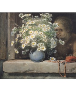 Jean-Francois Millet, The Bouquet of Margueritas, 1866 (pastel on paper)
