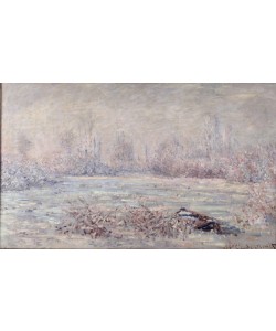 Claude Monet, Frost near Vetheuil, 1880 (oil on canvas)
