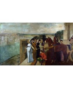 Edgar Degas, Semiramis Building Babylon, 1861 (oil on canvas)