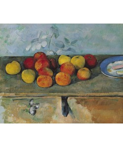Paul Cézanne, Still life of apples and biscuits, 1880-82 (oil on canvas)