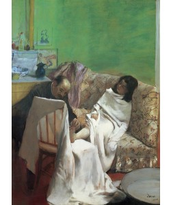 Edgar Degas, The Pedicure, 1873 (oil on paper laid on canvas)