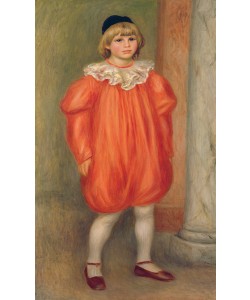 Pierre-Auguste Renoir, Claude Renoir in a clown costume, 1909 (oil on canvas) (also see 287546)
