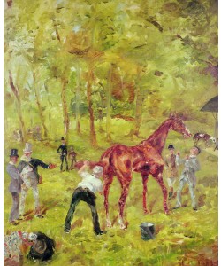 Henri de Toulouse-Lautrec, Souvenir d'Auteuil, 1881 (oil on cardboard)