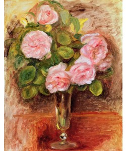 Pierre-Auguste Renoir, Roses in a Vase, 1905 (oil on canvas)