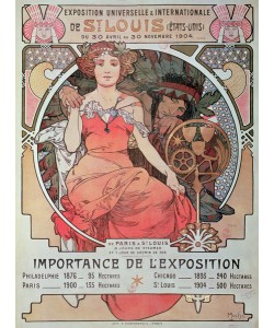 Alfons Maria Mucha, A Poster for the World Fair, St. Louis, United States, 1904 (lithograph)