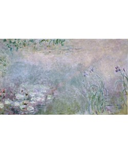 Claude Monet, Waterlilies (detail of upper section), c.1910 (oil on canvas)