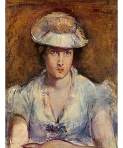 Edouard Manet, Young Girl Dressed in White or Marguerite Gauthier-Lathuille, c.1878 (oil on canvas)
