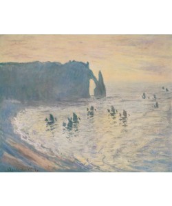 Claude Monet, The Cliffs at Etretat, 1886 (oil on canvas)