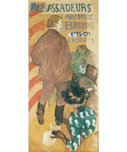 Henri de Toulouse-Lautrec, Ambassadeurs, Aristide Bruant et his Cabaret, 1892 (oil on card)
