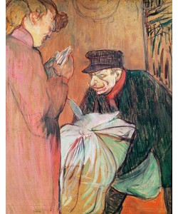 Henri de Toulouse-Lautrec, The Laundry of the House, 1894 (oil on card)