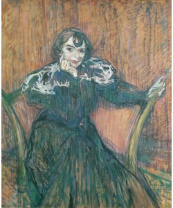 Henri de Toulouse-Lautrec, Madame Berthe Bady, 1897 (oil on card)