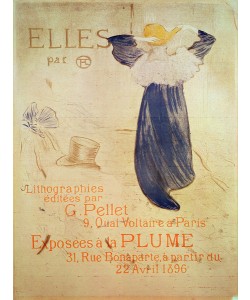 Henri de Toulouse-Lautrec, 'Elles' frontispiece for the 1896 exhibition at La Plume, 31 rue Bonaparte, Paris from 22nd April. Editions G Pellet, 9 quai Voltaire, Paris, 1896 (Crayon, brush, and spatter lithograph printed in four colors on beige wove paper